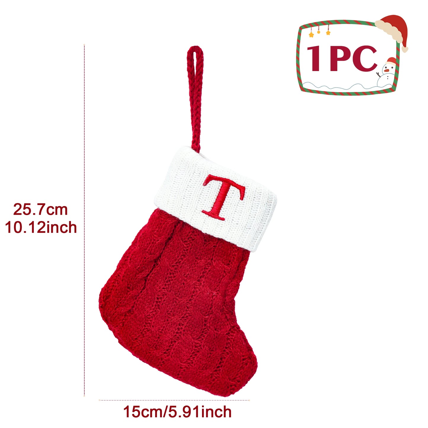 🎄 Persönliche Weihnachtsstrümpfe mit Initialen