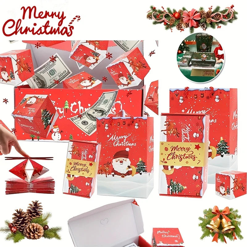 🎁 Weihnachts-Überraschungsbox mit Pop-up-Effekt